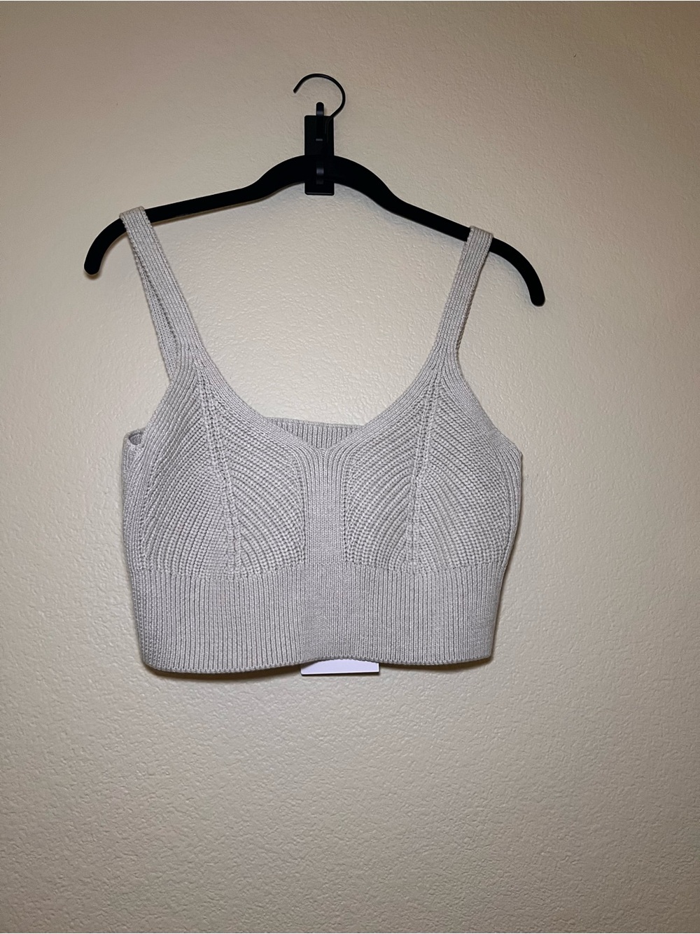 pistola Cream Knit Crop Tank